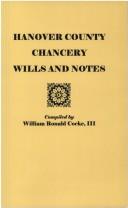 Hanover county chancery wills and notes by William Ronald Cocke