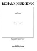 Cover of: Richard Diebenkorn by Richard Diebenkorn, Jane Livingston, Barnaby Conrad III, Richard Diebenkorn