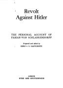 Cover of: Revolt against Hitler.