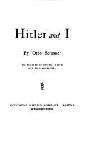 Cover of: Hitler and I. by Strasser, Otto