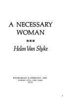 Cover of: A necessary woman