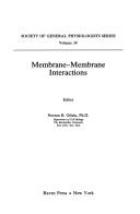 Cover of: Membrane-membrane interactions