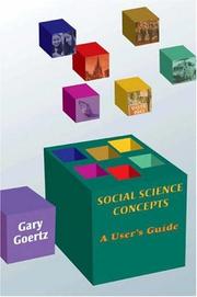 Cover of: Social science concepts by Gary Goertz