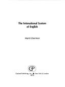 Cover of: The intonational system of English