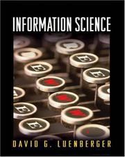 Cover of: Information science