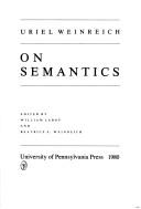 Cover of: On semantics