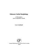 Cover of: Delaware verbal morphology by Ives Goddard
