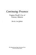 Continuing presences by Beverly Ann Schlack