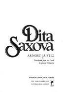 Cover of: Dita Saxova by Arnošt Lustig