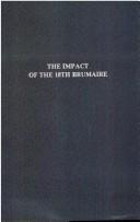 Cover of: The Impact of the 18th Brumaire