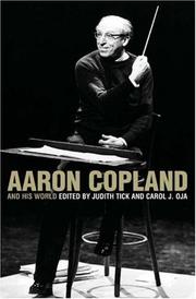 Cover of: Aaron Copland and His World (The Bard Music Festival) by 