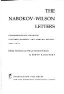 The Nabokov-Wilson letters by Simon Karlinsky, Vladimir Nabokov, Edmund Wilson