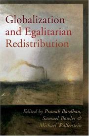 Cover of: Globalization and egalitarian redistribution