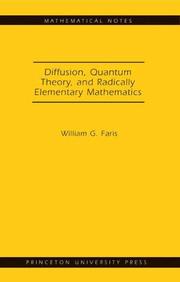 Cover of: Diffusion, Quantum Theory, and Radically Elementary Mathematics. (MN-47) (Mathematical Notes)