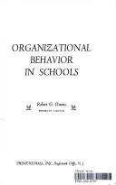 Cover of: Organizational behavior in schools