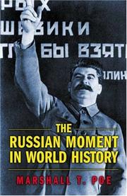 Cover of: The Russian Moment in World History