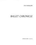 Cover of: Ballet chronicle
