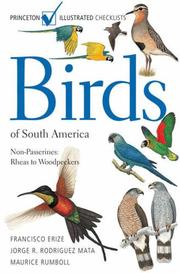 Cover of: Birds of South America: Non-Passerines: Rheas to Woodpeckers (Princeton Illustrated Checklists)