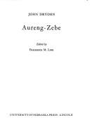 Aureng-Zebe by John Dryden