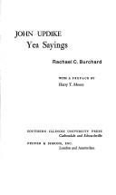 Cover of: John Updike: yea sayings by Rachael C. Burchard