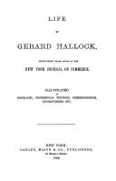 Life of Gerard Hallock by William H. Hallock