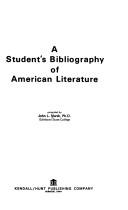 Cover of: A student's bibliography of American literature.