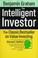 Cover of: The intelligent investor
