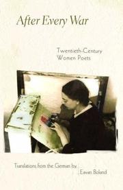 Cover of: After Every War: Twentieth-Century Women Poets (Facing Pages)