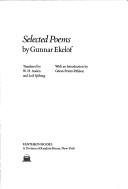 Poems by Gunnar Ekelöf