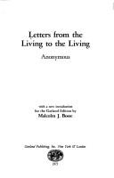 Cover of: Letters from the living to the living.: Anonymous.