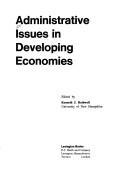 Cover of: Administrative issues in developing economies