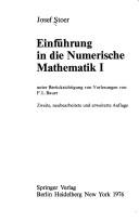 Cover of: Einführung in die numerische Mathematik by Josef Stoer