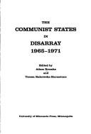 Cover of: The Communist states in disarray, 1965-1971.