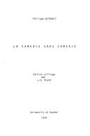 Cover of: La Comédie sans comédie by Philippe Quinault