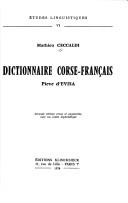 Cover of: Dictionnaire corse-français, Piève d'Evisa