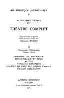 Cover of: Théâtre complet by Alexandre Dumas