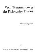 Cover of: Vom Wesensursprung der Philosophie Platons