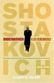 Shostakovich by Elizabeth Wilson, Elizabeth Wilson