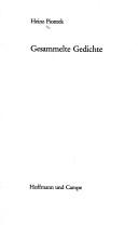 Cover of: Gesammelte Gedichte by Heinz Piontek