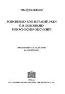 Cover of: Forschungen und Betrachtungen zur griechischen und römischen Geschichte