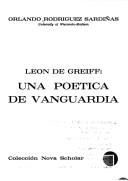 Cover of: León de Greiff by Orlando Rodríguez-Sardiñas