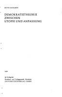 Cover of: Demokratietheorie zwischen Utopie und Anpassung. by Fritz Wilhelm Scharpf