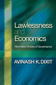 Cover of: Lawlessness and Economics: Alternative Modes of Governance (The Gorman Lectures)
