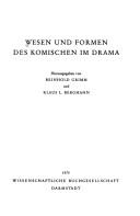 Cover of: Wesen und Formen des Komischen im Drama