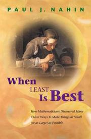 Cover of: When Least Is Best by Paul J. Nahin