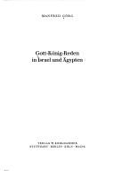 Cover of: Gott-König-Reden in Israel und Ägypten by Manfred Görg