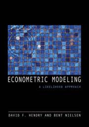 Cover of: Econometric Modeling: A Likelihood Approach