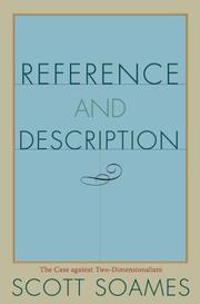 Cover of: Reference and Description by Scott Soames