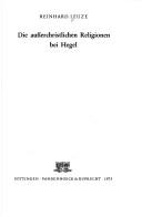 Cover of: Die ausserchristlichen Religionen bei Hegel