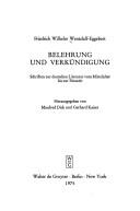 Cover of: Belehrung und Verkündigung: Schriften z. dt. Literatur vom Mittelalter bis z. Neuzeit